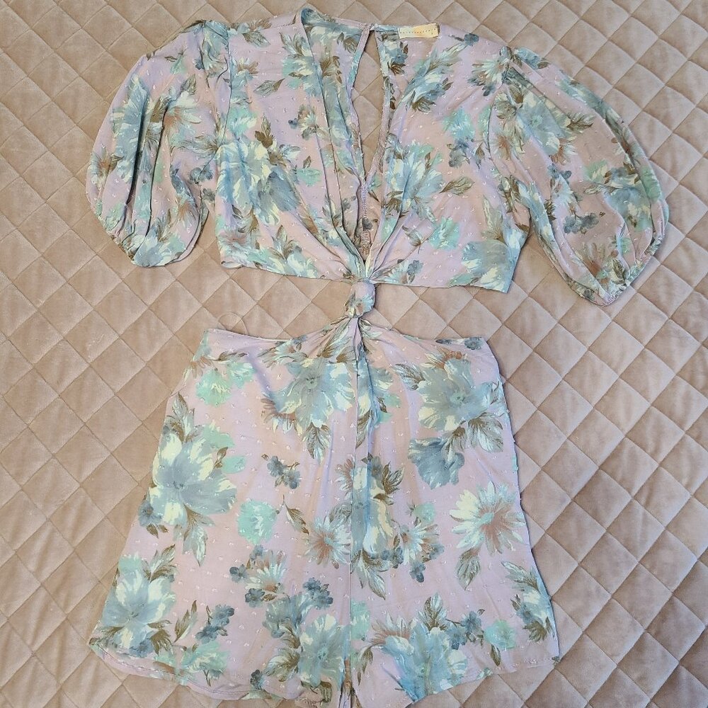 Floral Cut-out Romper